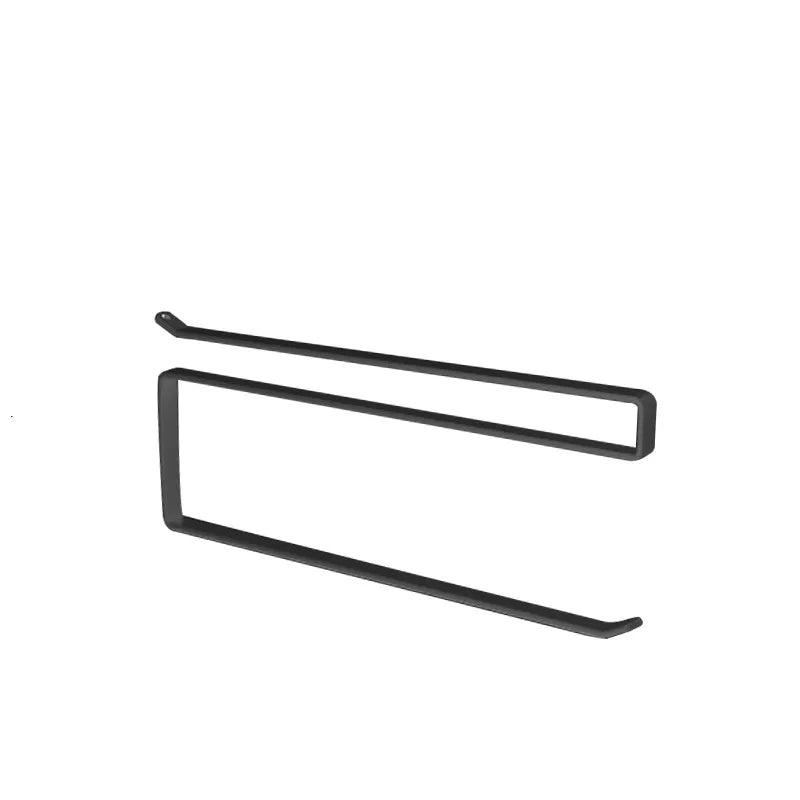 Paper Roll Holder Towel Rack Cling Film Storage Rack Bathroom No Punching Storage Rack Hanging Shelf Kitchen Tissue Accessories