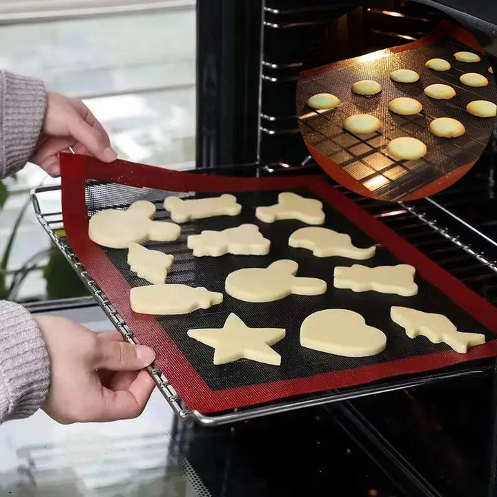 30x40cm Silicone Mat Baking Tray Baking Net Mat  Breathable Non  Stick Baking  Mat Cookie Mat  High Temperature Kitchen Tools