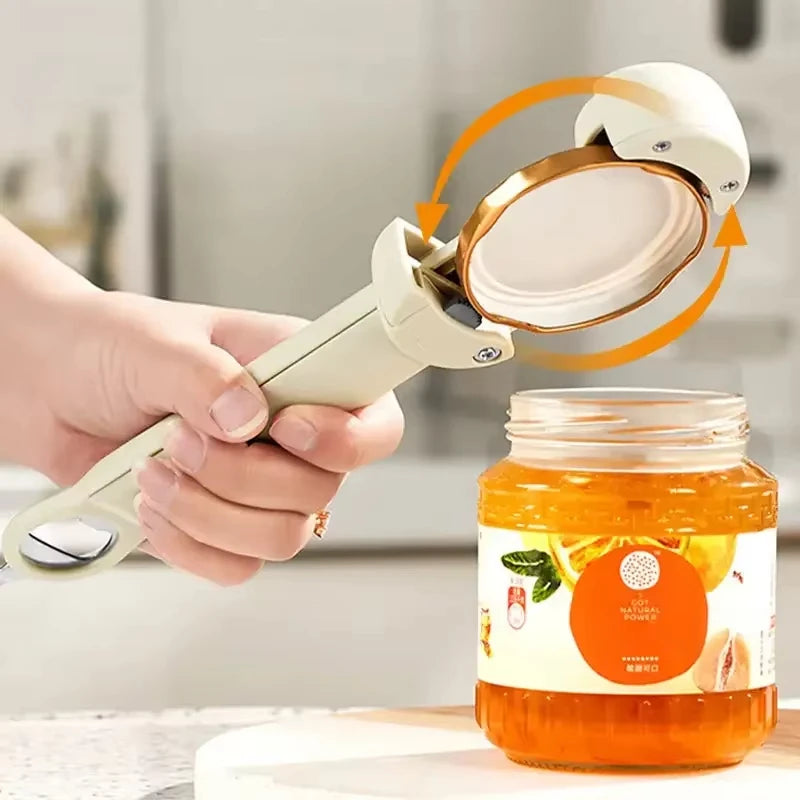 Adjustable Retractable Bottle Opener & Jar Gripper – Magnetic Multi-Tool for Weak Hands & Senior Arthritis