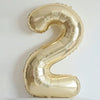 1pc 40inch Platinum Colour Number 0-9 Balloons Helium Balloon Digit Globos Birthday Party Decorations，Anniversary, Graduation
