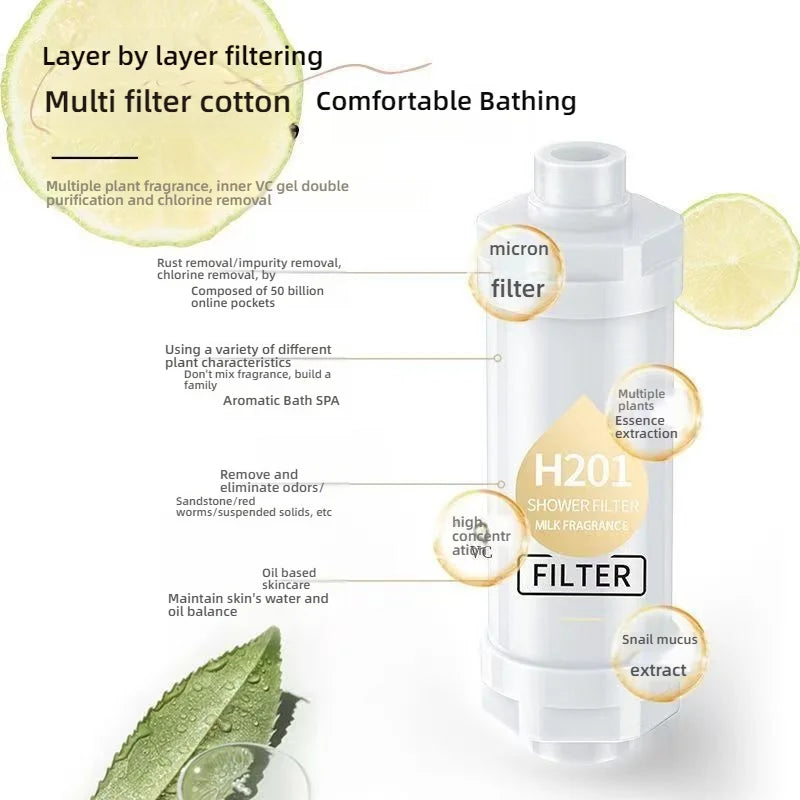 Filter For Shower Scented Shower Head Water Softener Improve Hair Skin Removal Shower Purifier Bathroom Accessories