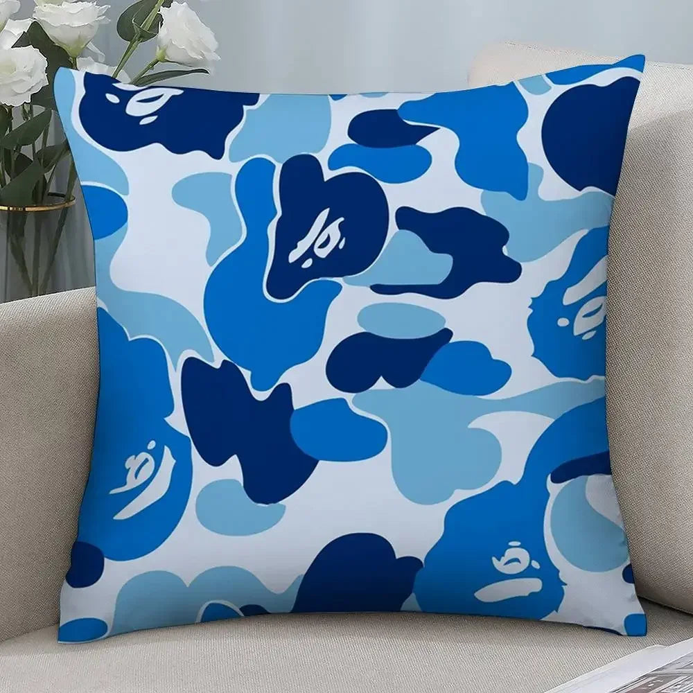 Luxury B-Bapes Pillow Case Short plush Double-sided Print Square Throw Pillow Covers Sofa Home Cushion Decor