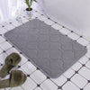 Alfombra de baño con relieve de adoquines, antideslizante, para lavabo, bañera, suelo, ducha, espuma viscoelástica