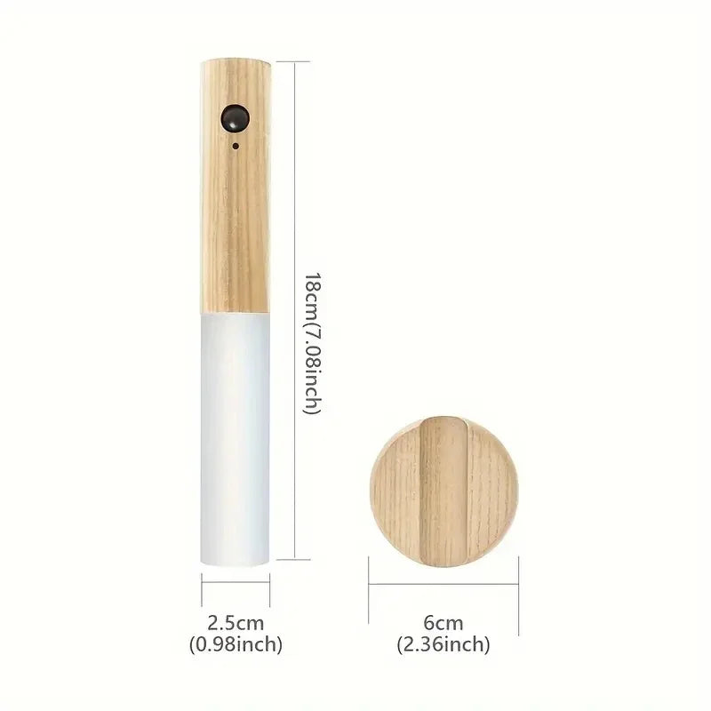 1 veilleuse intelligente à induction pour le corps humain, applique murale LED rechargeable pour couloir, armoire, toilettes, maison