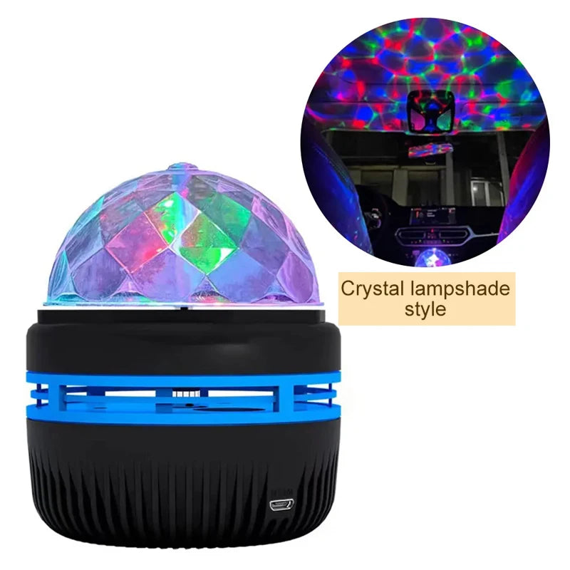 Starry Sky LED Mini Disco Ball Night Light Projector USB Galaxy Creative Romantic Crystal Decor Bedroom for Home Bar Child Gift