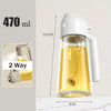 550ML Oil Sprayer Bottle BBQ Cooking 2 in 1 Oil Dispenser Olive Oil Pourers Sprayer Kitchen Baking Oil Mister Vinegar Bottle