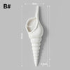 1Pc Amagogo Modern White Ceramic Sea Shell Conch Flower Vase Wall Hanging Home Decor