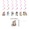 Bluey Theme Birthday Party Decorations Celebration Party Balloons Disposable Tableware Cup Plate Baby Shower Kid Party Set