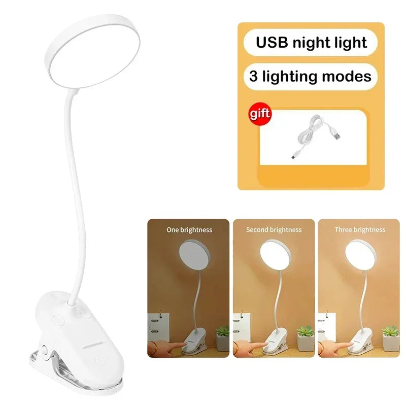 Reading Light, USB Rechargeable Book Light for Reading At Night in Bed,LED Clip on Portable Bookmark Light for Reading in Bed