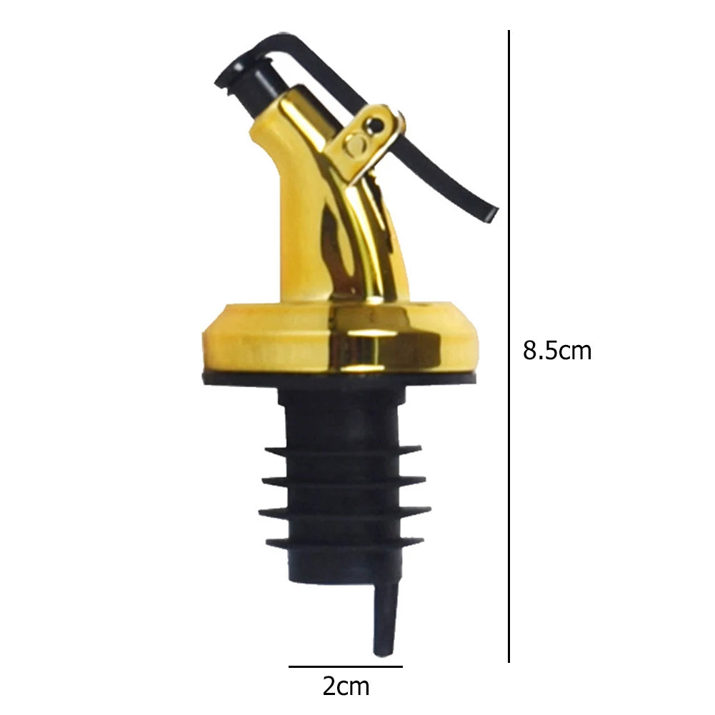 1-10PCS Kitchen Oiler Olive Oil Dispenser Pourer Whisky Liquor Oil Wine Bottle Pourer Cap Spout Stopper Mouth Dispenser
