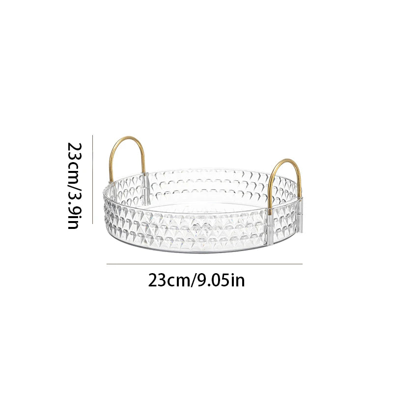 3-Tier 360° Rotating Cosmetic Organizer for Vanity Storage