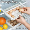 Refrigerator Door Egg Storage Box Reversible Organizer Tray