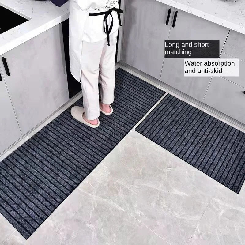Felpudo de entrada de alta calidad, para cocina, absorbente de agua y aceite, antideslizante, para decoración interior y exterior.