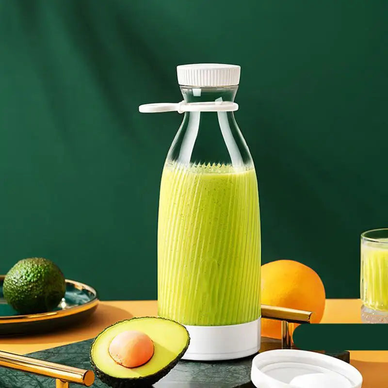 Cordless Portable Blender – USB Rechargeable Smoothie & Protein Shake Juicer Bottle