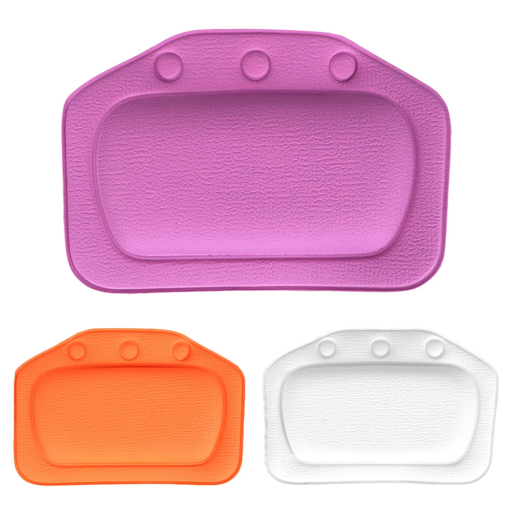 Bath Accessories Soft Headrest Bathroom Supplies SPA Bath Pillow 21*31cm Neck Bathtub Cushion With Suction Cup PVC