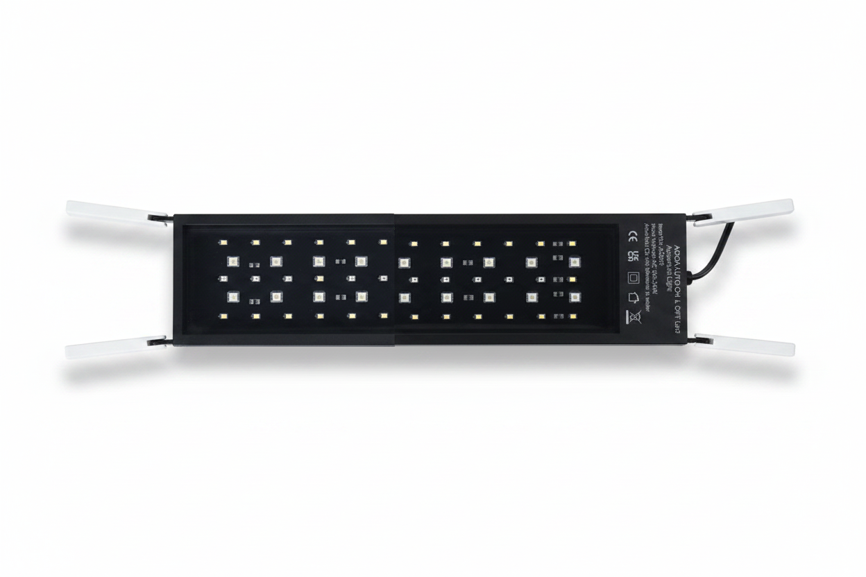 Aquarium Full Spectrum LED Light – 30–60cm Fish Tank Decoration & Aquatic Plant Growth Lamp (IP68 Waterproof)