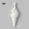 1Pc Amagogo Modern White Ceramic Sea Shell Conch Flower Vase Wall Hanging Home Decor