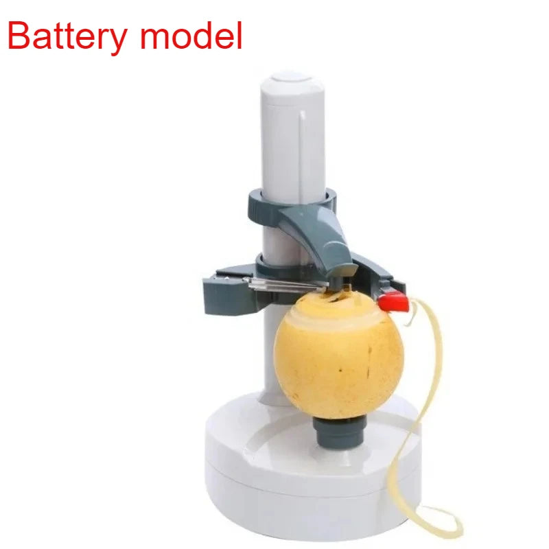 New Household Electric Peeler Multifunctional Fruit and Potato Peeler, Removable Cleaning Peeler ABS Stainless Steel Material