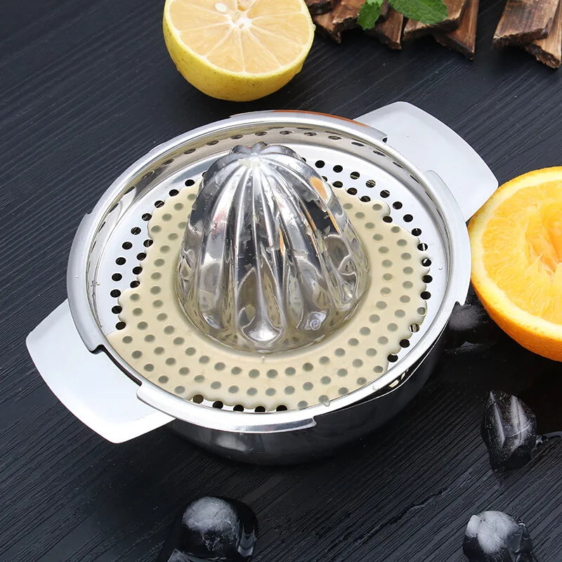 Portable Lemon Orange Manual Fruit Juicer 304 Stainless Steel Kitchen Accessories Tools Citrus Raw Hand Pressed Juice Maker