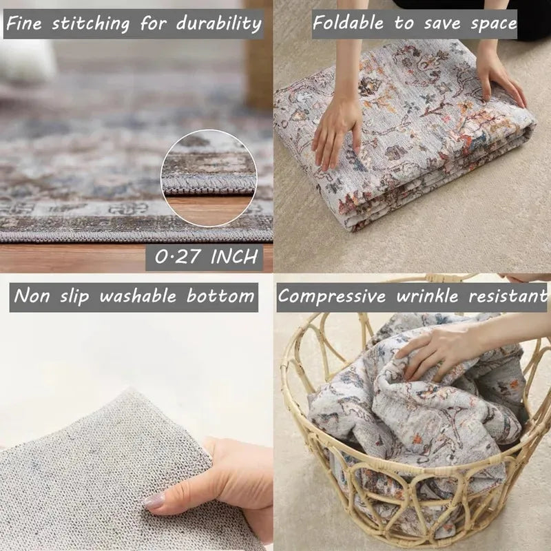 VIKAMA Upgraded Material Personalized US Dollars Bedroom Soft Non-slip Carpet Living Room Kitchen Bathroom Washable Rug Mat