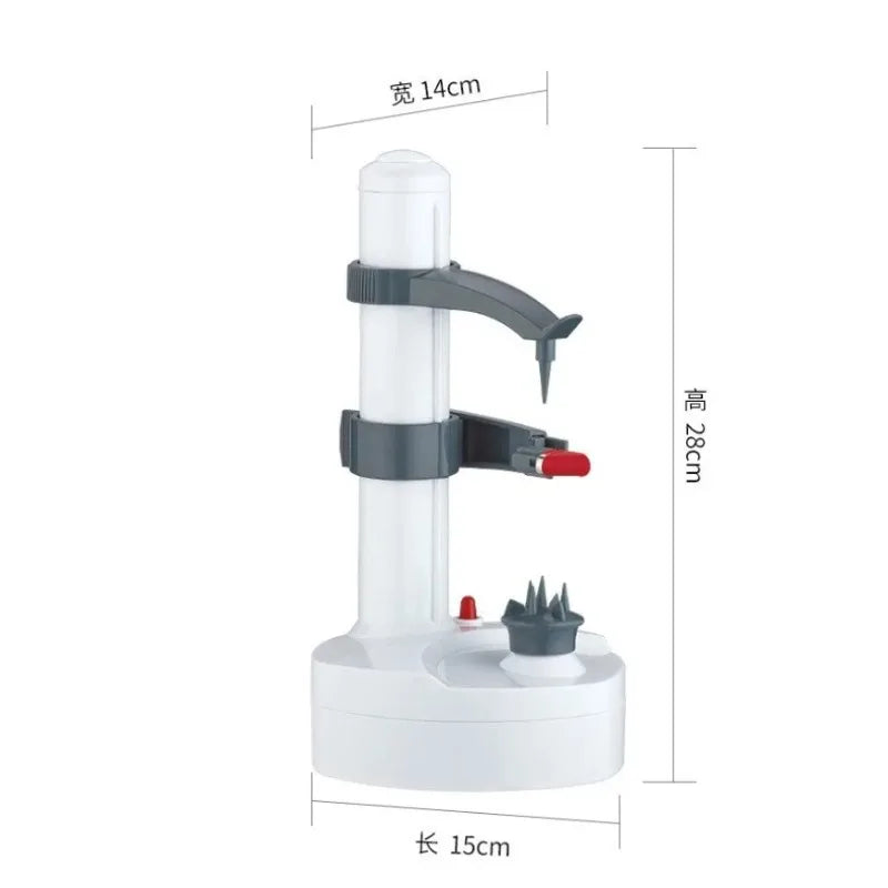 New Household Electric Peeler Multifunctional Fruit and Potato Peeler, Removable Cleaning Peeler ABS Stainless Steel Material
