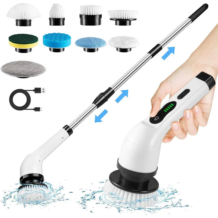 Cordless Spin Scrubber Electric Multipurpose Cleaning Brush for Kitchen Bathroom Toilet - Household Hair Brushes And Mops