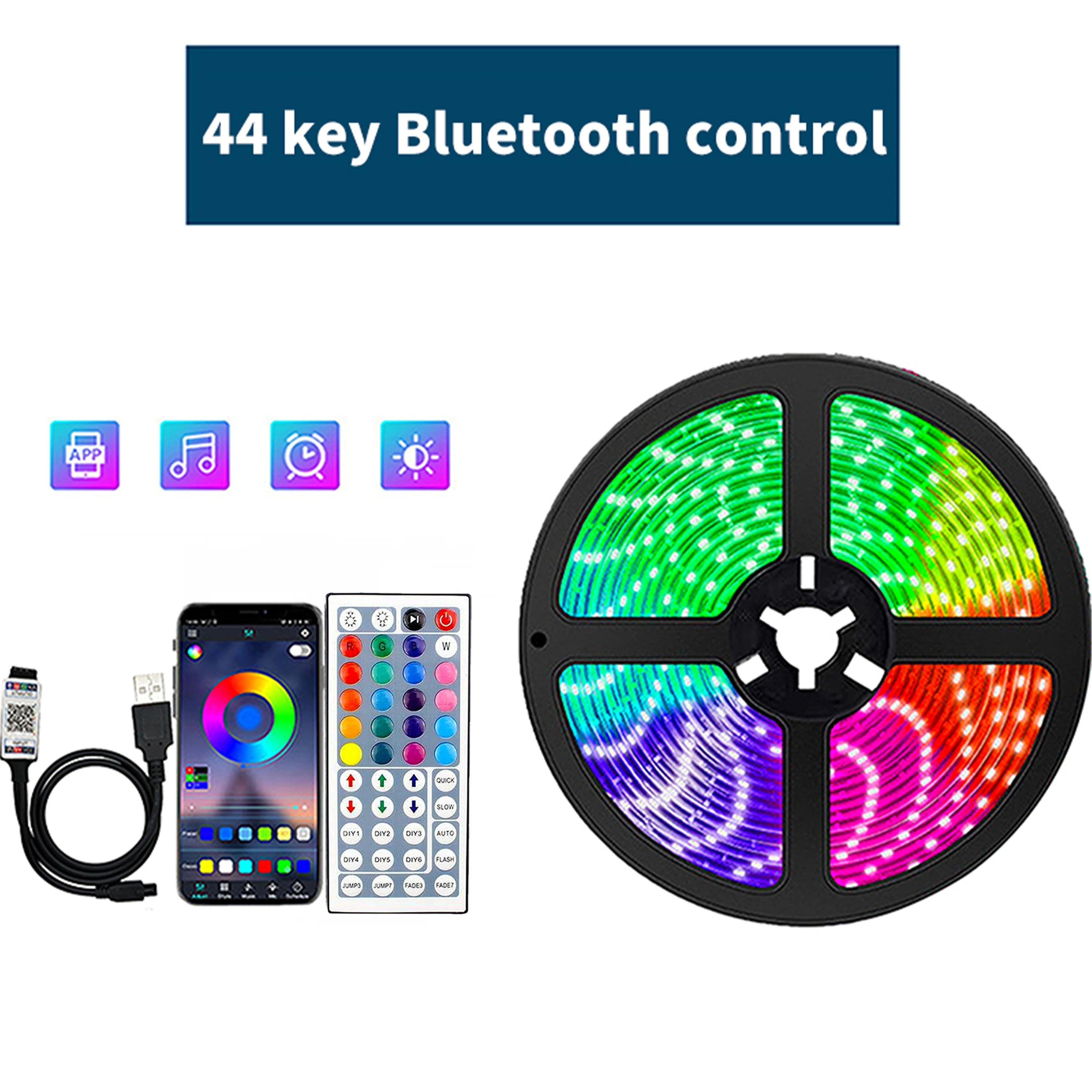 1-30M 5V USB Bluetooth LED Strip Light SMD 5050 5V RGB Flexible LED Strip Bluetooth APP Control Color Change For TV background