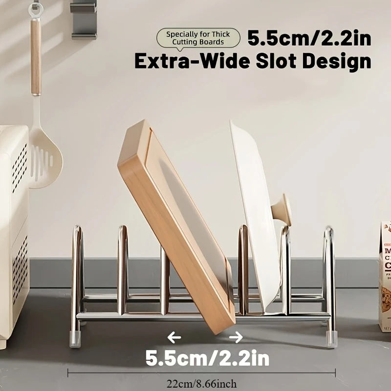 Heavy-Duty Stainless Steel Multi-Tier Kitchen Countertop Organizer Rack