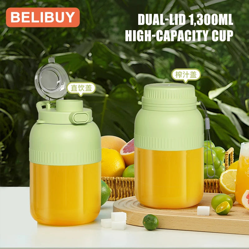 500/1300ML Electric Juicer Cup 6 Blades Blender Milkshake Machine USB Portable Fruit Milk Mixing Tool Mini Fresh Juice Blender