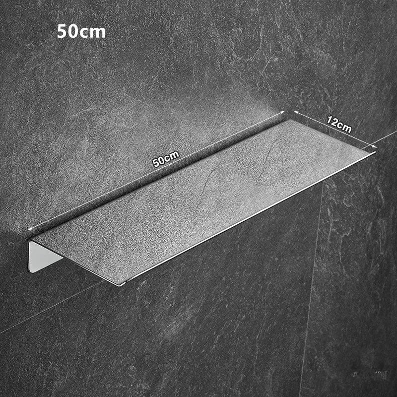 Bathroom Shelf Stainless Steel Chrome Shower Rack Corner Shelf Square Bath Shower Shelf Nail Free Black Storage Organizer Rack