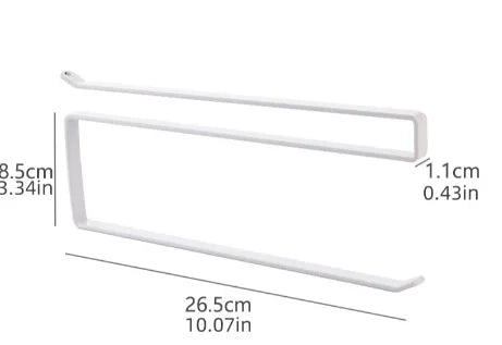 Paper Roll Holder Towel Rack Cling Film Storage Rack Bathroom No Punching Storage Rack Hanging Shelf Kitchen Tissue Accessories