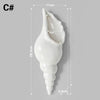1Pc Amagogo Modern White Ceramic Sea Shell Conch Flower Vase Wall Hanging Home Decor