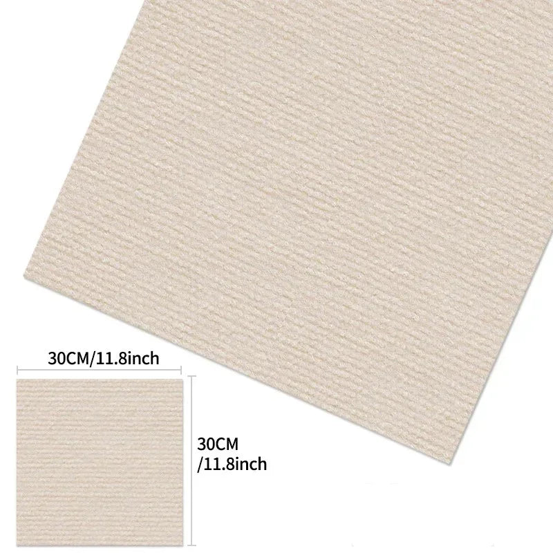 30x30CM DIY Self Adhesive Carpet Floor Tiles Sticker Square Rugs Peel And Stick Mat Flooring For Kitchen Home Decor Carpets ﻿