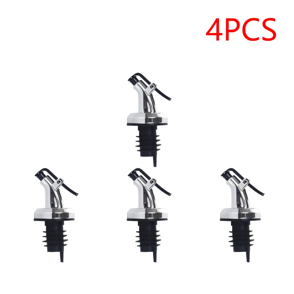 1-10PCS Kitchen Oiler Olive Oil Dispenser Pourer Whisky Liquor Oil Wine Bottle Pourer Cap Spout Stopper Mouth Dispenser