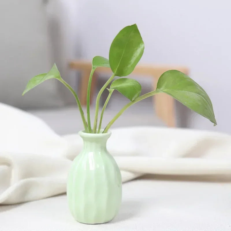 1PC Mini Modern Flower Vase Home Flower Arrangement Living Room Origami Ceramic Plastic Nordic Style Home Decor Ornament