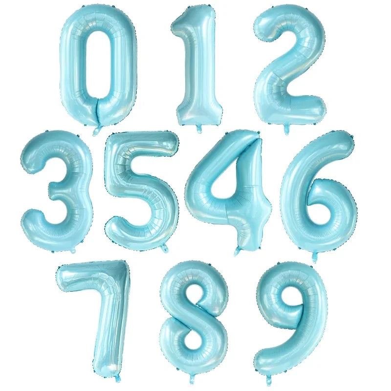 40 Inch Big Foil Birthday Balloons Helium Number Balloon 0-9 Happy Birthday Wedding Party Decorations Shower Large Figures Globo