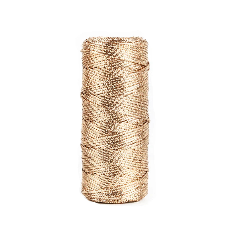 1.5mm 100m Rope Gold Silver Cord Gift Packaging String For Jewelry Making Lanyard Thread Cord DIY Bracelet Christmas Home Decor