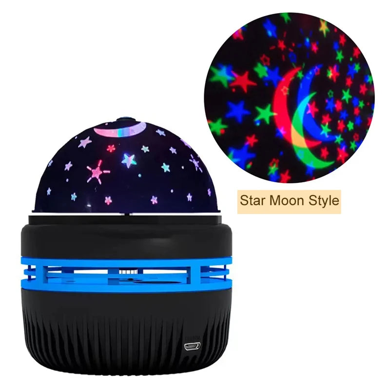 Starry Sky LED Mini Disco Ball Night Light Projector USB Galaxy Creative Romantic Crystal Decor Bedroom for Home Bar Child Gift