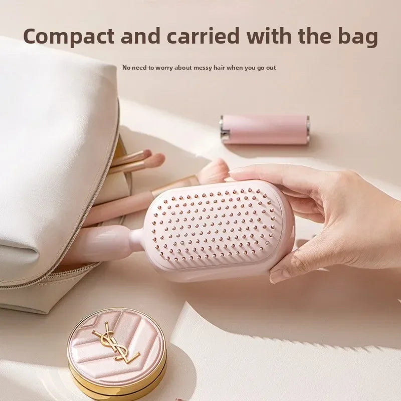New Female Airbag Fluffy Skull Top Expandable Air Cushion Comb Retractable Cushion Hair Brush Anti - Tangling Scalp Massage Comb
