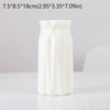 1PC Plastic Spiral White Vase Nordic Creative Flower Arrangement Container For Kitchen Living Bedroom Home Decoration Ornament
