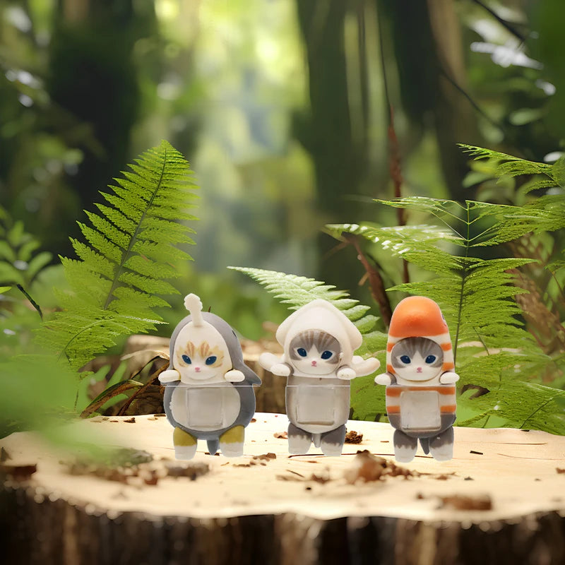 HIPPERS & Fushan Cat Angel Animal Blind Box Series Healing Trendy Doll Car Mobile Phone Ornaments Children's Toys Christmas Gift