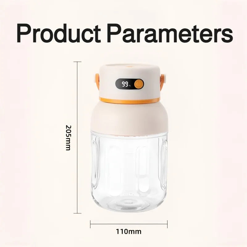 Portable Mini Blender – USB Rechargeable Juicer Cup with Ice Crushing for Home, Travel & Personal Use