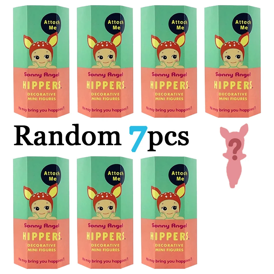 En Stock Sunny Angel Blind Box Hippers Anime Series figuras modo muñeca llavero decoración del teléfono móvil estatuilla regalo