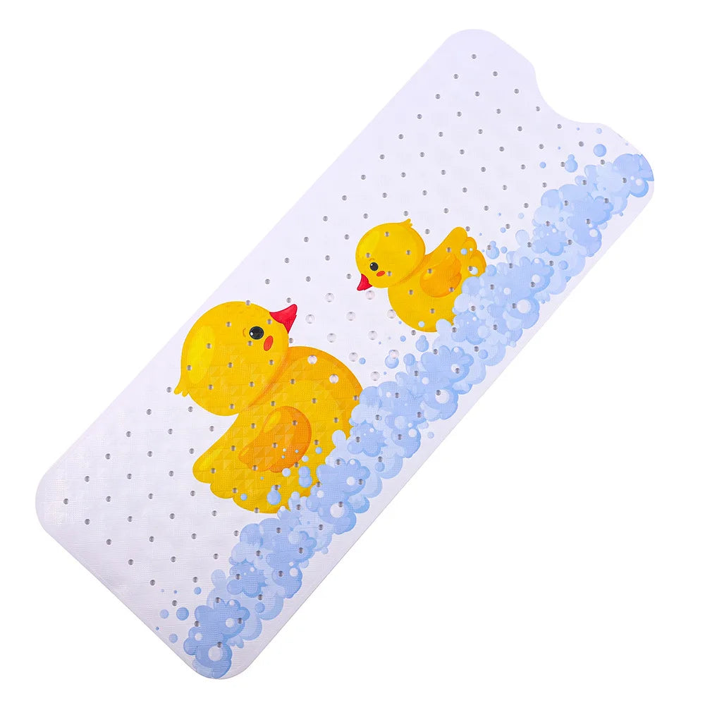 40x100cm Cute Cartoon Sea World Anti-Skid Shower Bathtub Mats with Sucker Non-Slip Bath Mat Soft Pad Kid's Elder Carpet Rug