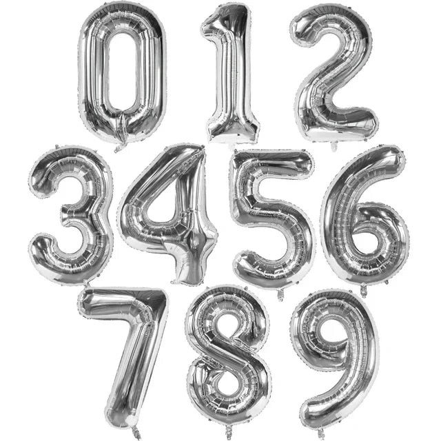 40 Inch Big Foil Birthday Balloons Helium Number Balloon 0-9 Happy Birthday Wedding Party Decorations Shower Large Figures Globo