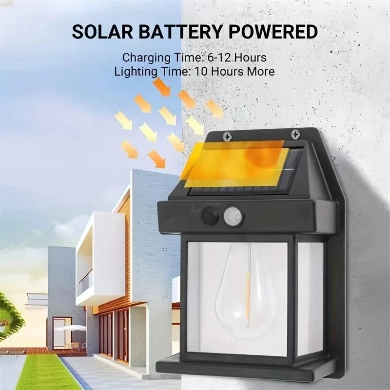 Powerful Solar Wall Light Outdoor – IP65 Waterproof LED Lamp with Motion Sensor for Garden, Fence & House