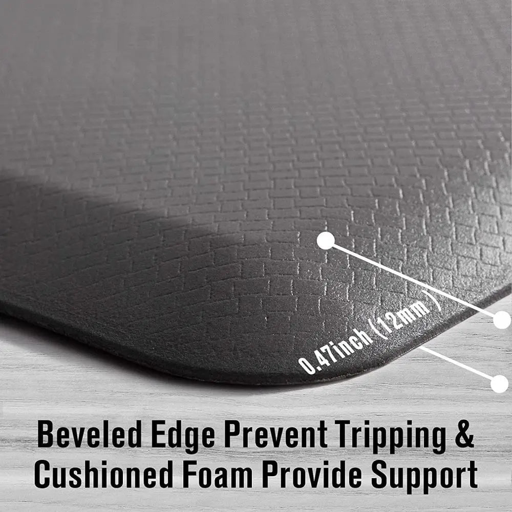 Non Slip Kitchen Anti Fatigue Standing Mats Cushioned Comfort Floor PVC Waterproof Runner Rug for Standing Desk,Kitchen,Office