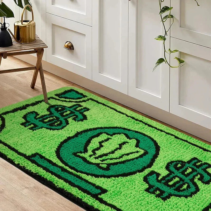 VIKAMA Upgraded Material Personalized US Dollars Bedroom Soft Non-slip Carpet Living Room Kitchen Bathroom Washable Rug Mat