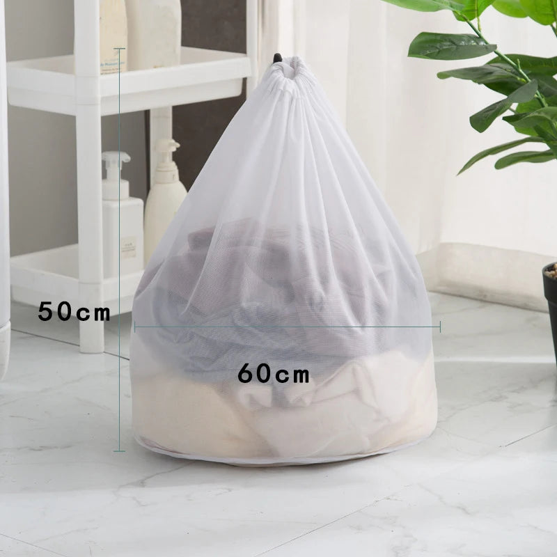 Big Size Large Washing Laundry Bag Mesh Organizer Net Dirty Bra Socks Underwear Shoe Storag Wash Machine Cover Clothes