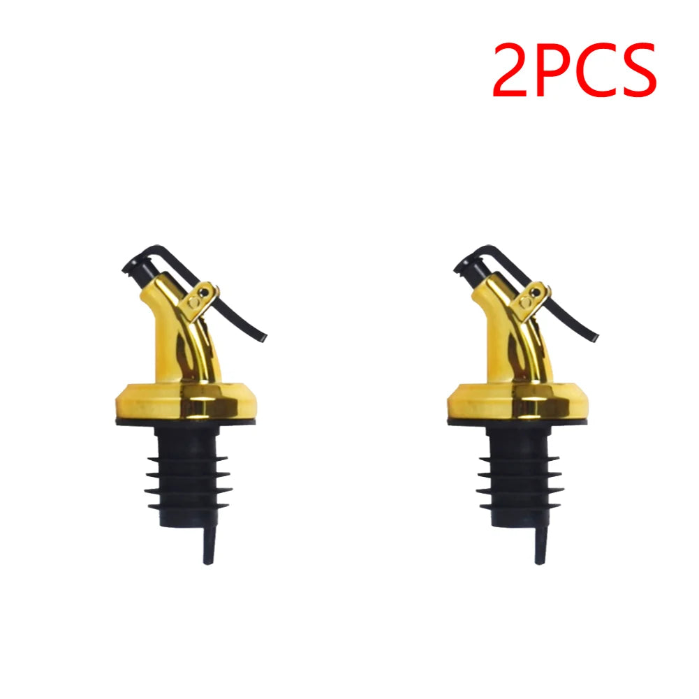 1-10PCS Kitchen Oiler Olive Oil Dispenser Pourer Whisky Liquor Oil Wine Bottle Pourer Cap Spout Stopper Mouth Dispenser